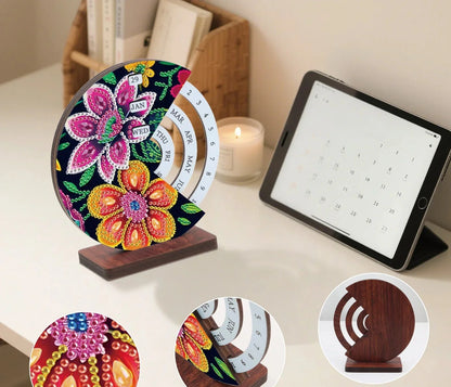 Diamond Painting Rosa & orange Blume