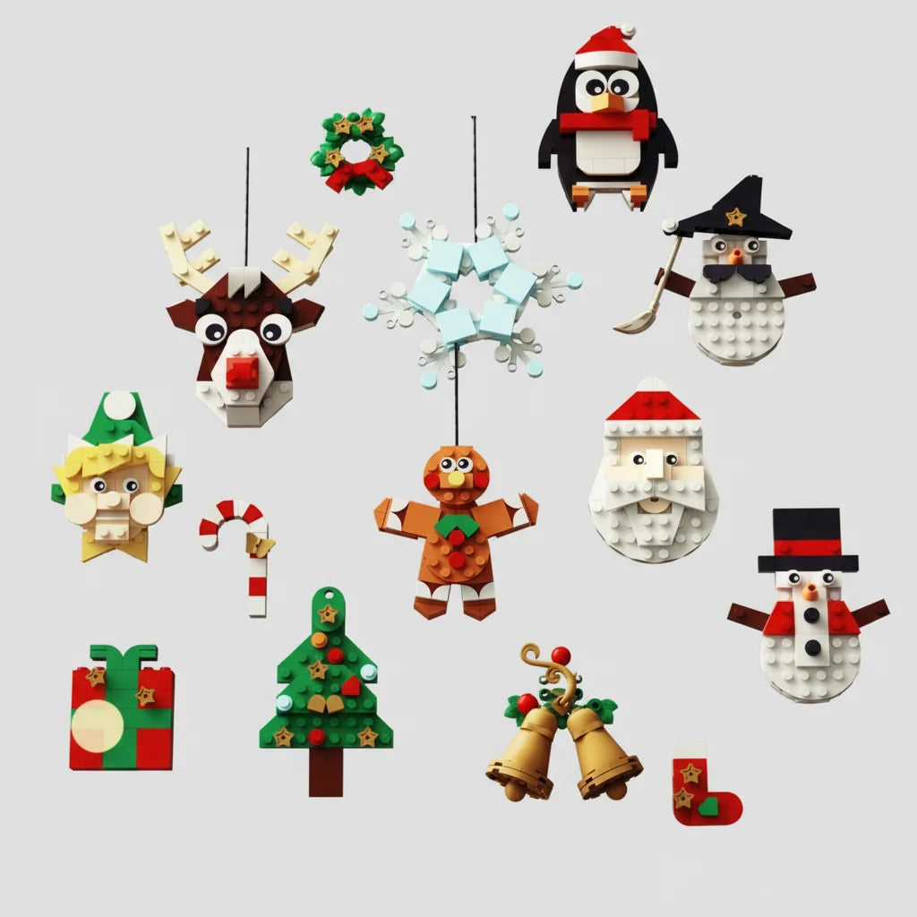 Weihnachtsbaum-Anhänger Bausteinset