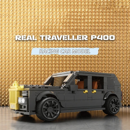Schwarzes auto Bausteinset