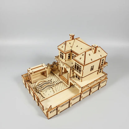 Ferienhaus 3D-Holzbausatz