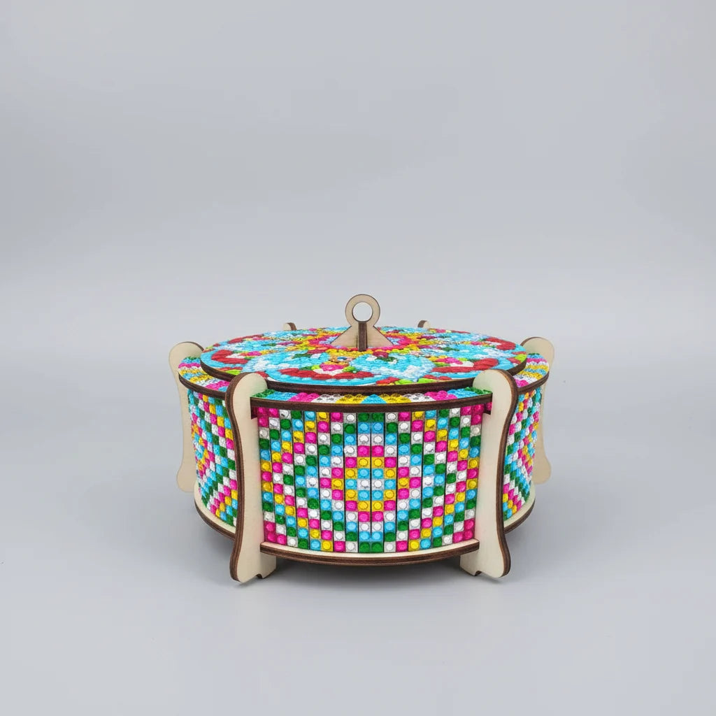 Diamond Painting Mandala Holzkiste
