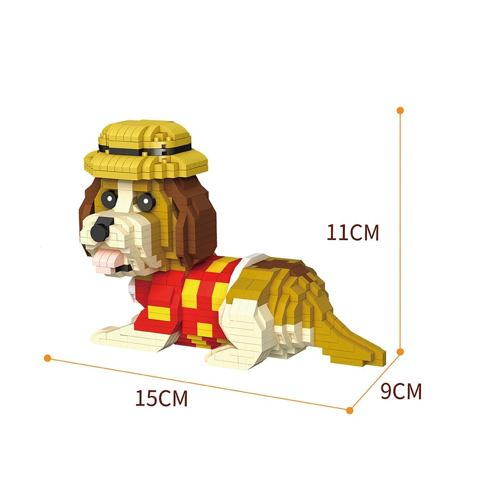 Basset-Hund Bausteinset