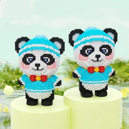 Panda mit Schleife Bausteinset