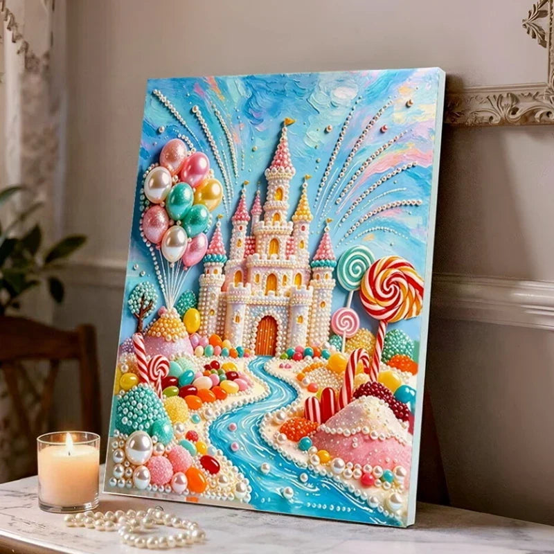 Diamond Painting Schloss