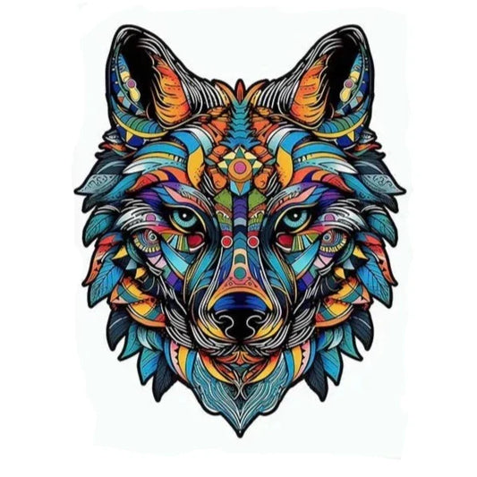 Wolf Holzpuzzle