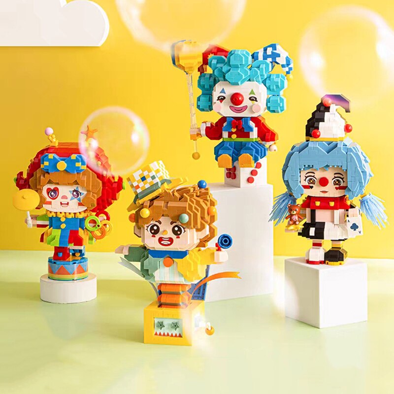 Lustiger Clown Bausteinset