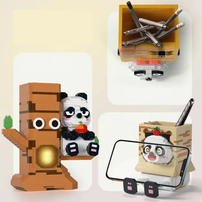 Panda in der Box Handyhalter Bausteinset