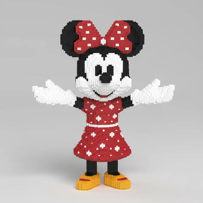 MEGA Maus im roten Kleid mit Schleife Bausteinset