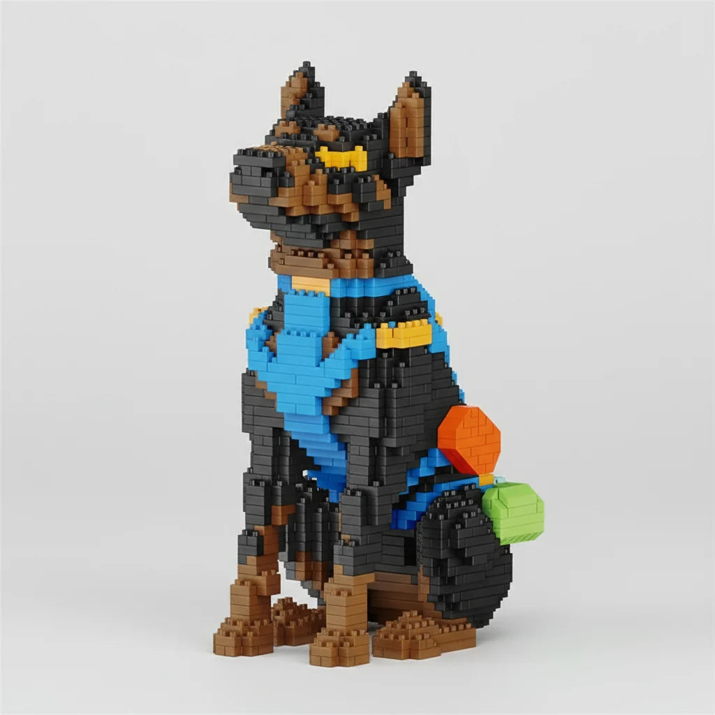 Dobermann Bausteinset