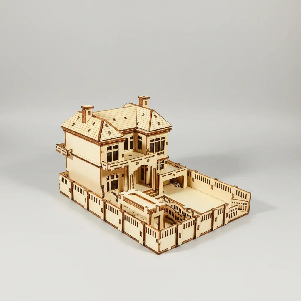 Ferienhaus 3D-Holzbausatz