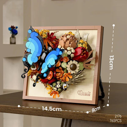 3D Schmetterlingsgemälde Bausteinset