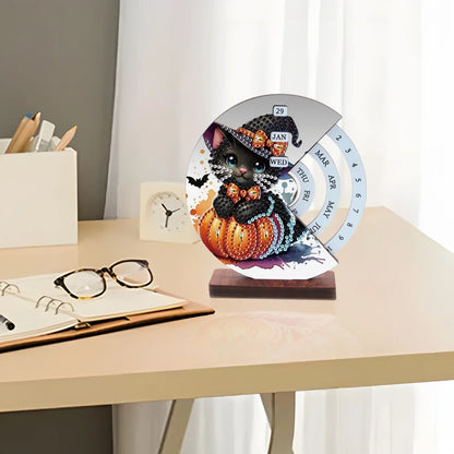 Diamond Painting Halloween-Katze