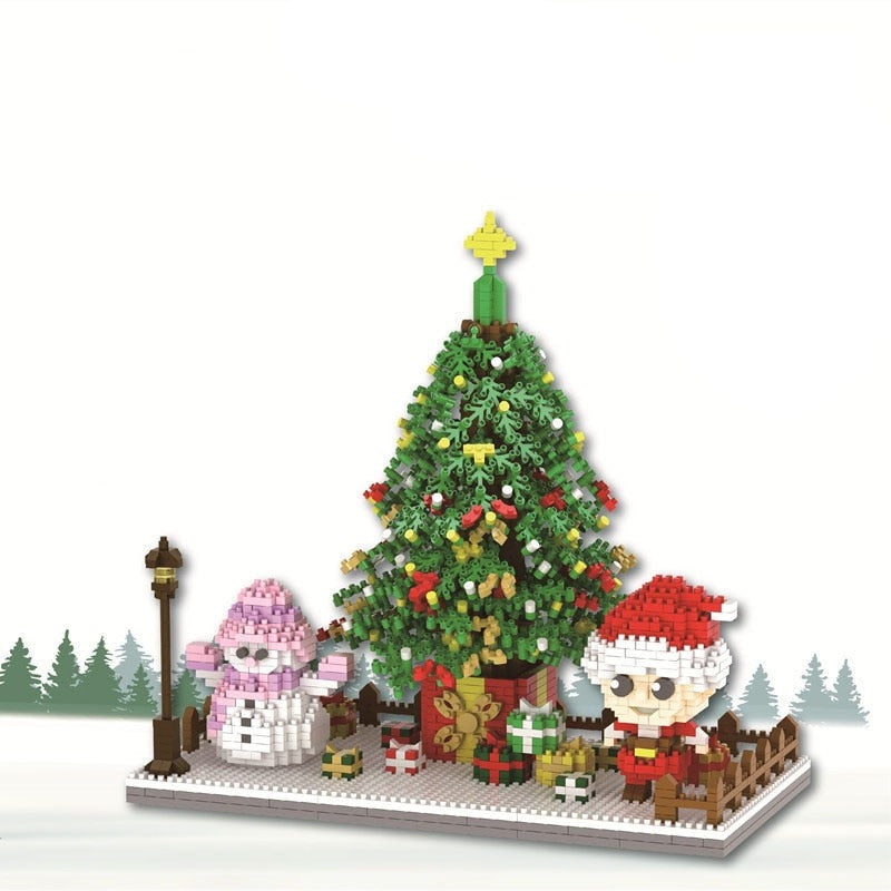 Weihnachts-Bautafel Bausteinset