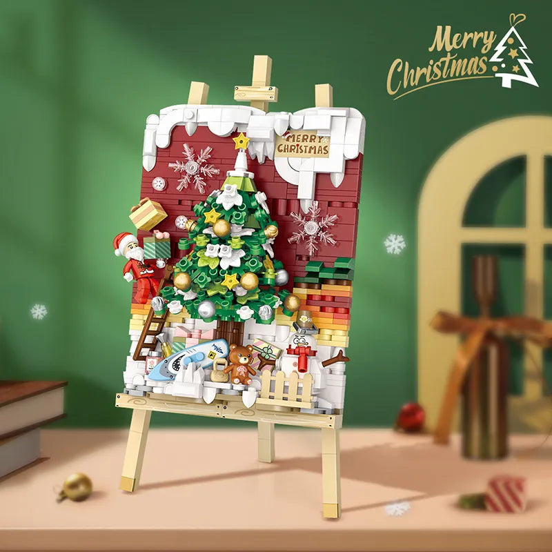 Weihnachtsmalerei Bausteinset