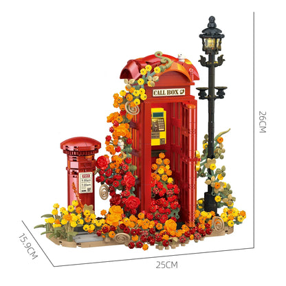 Blumen-Telefonzelle Bausteinset