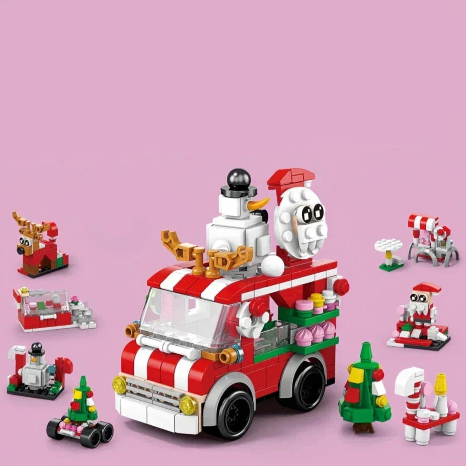 1+6 Weihnachtsgeschenkset Bausteinset