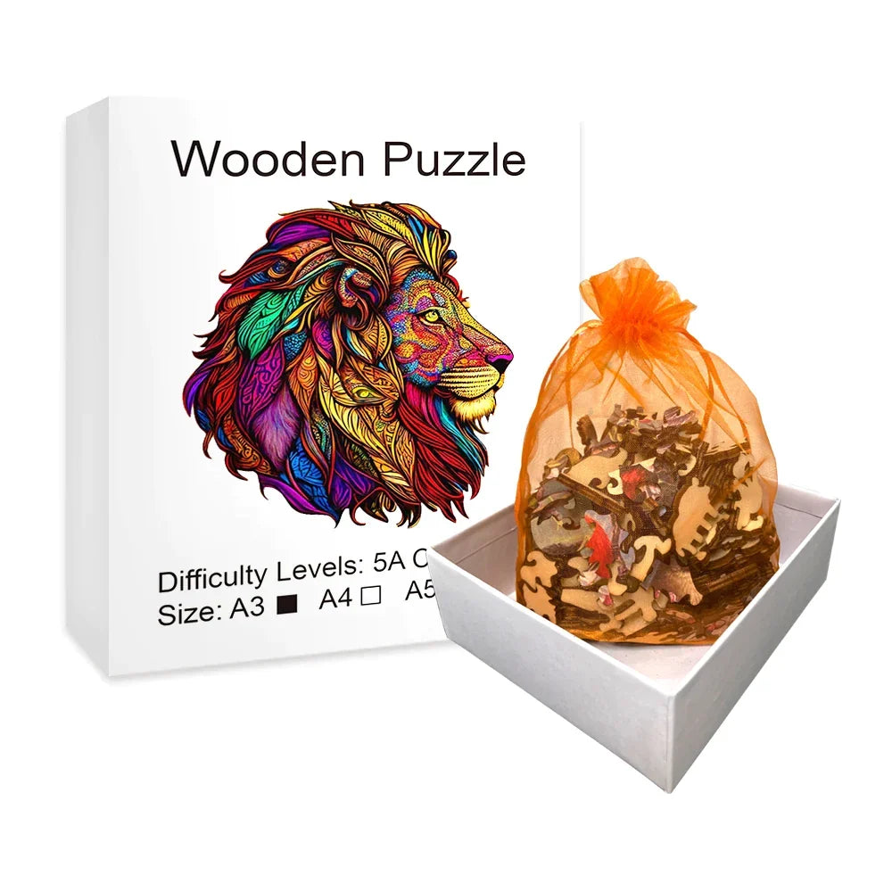 Löwe Holzpuzzle