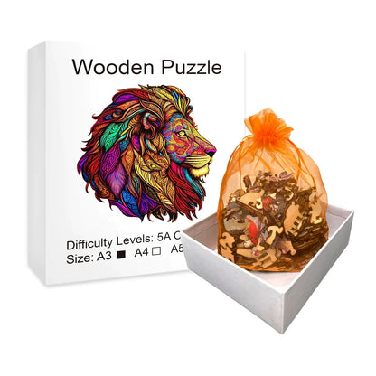 Löwe Holzpuzzle
