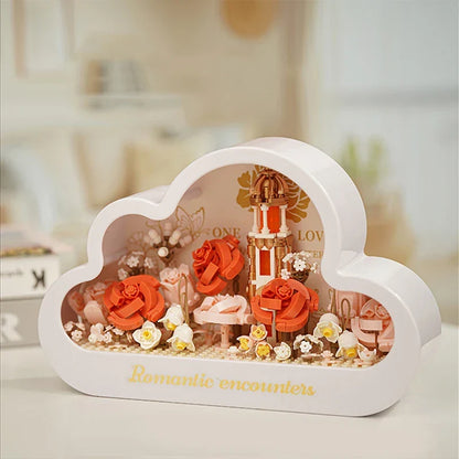 Rosen in einer Wolke Bausteinset