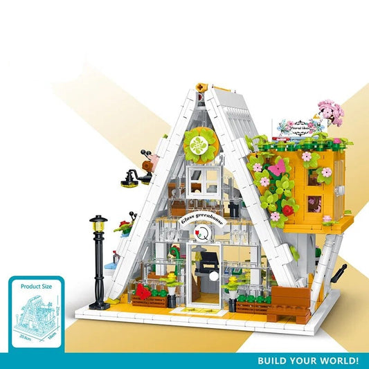 Glasblumenladen Bausteinset