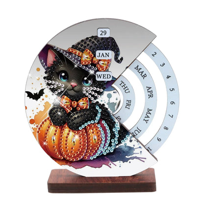 Diamond Painting Halloween-Katze