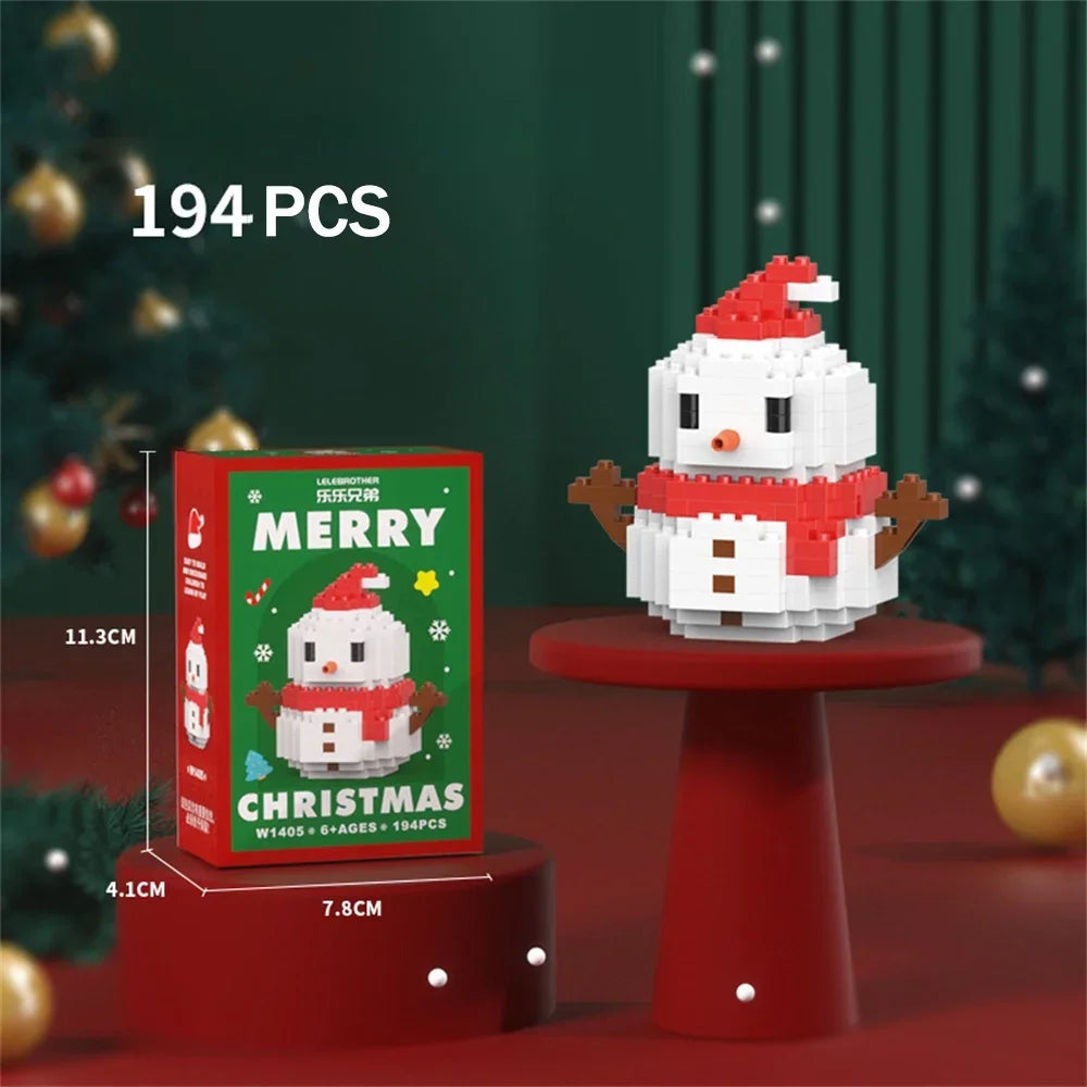 Lustige Weihnachts-Minis Bausteinset