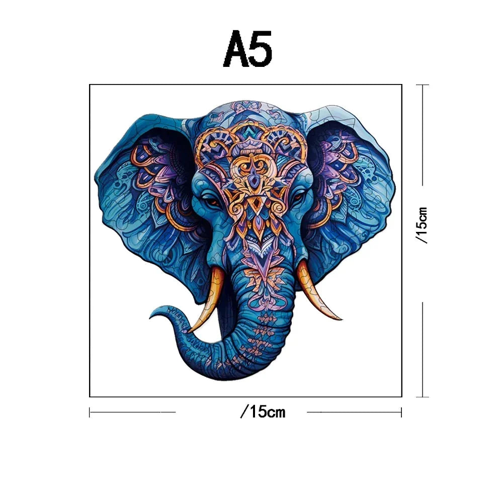 Elefant Holzpuzzle