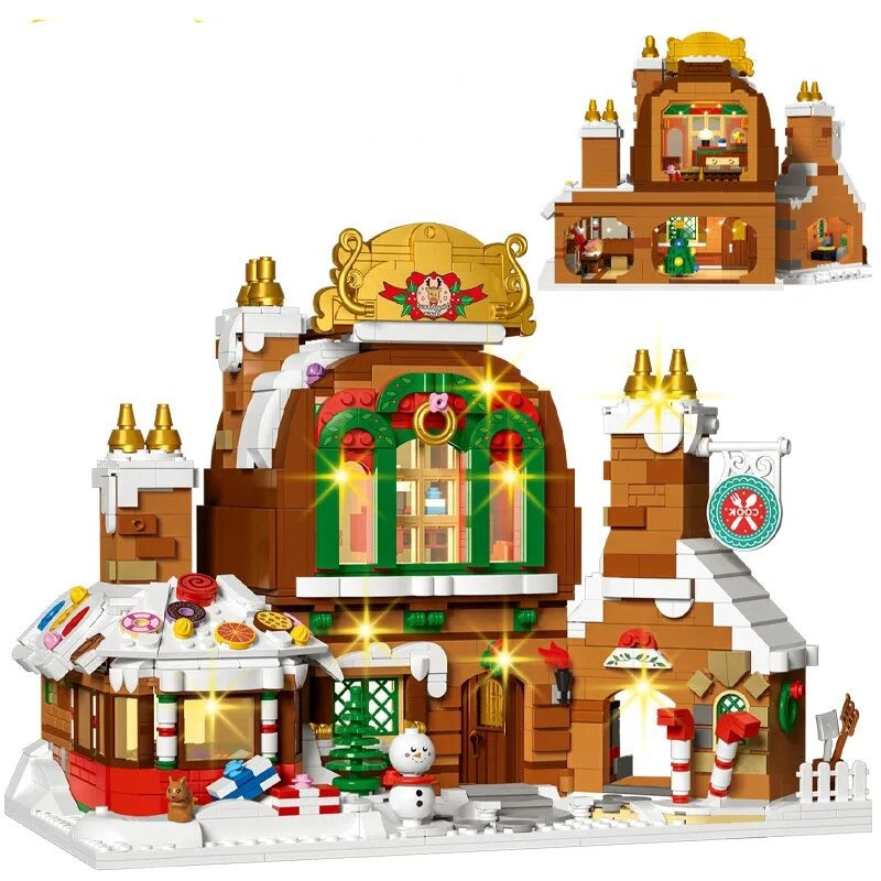 Großes Pfefferkuchenhaus Bausteinset