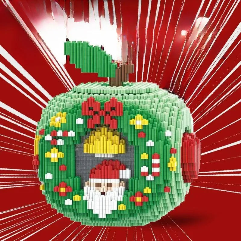 3D Weihnachtsapfel Bausteinset