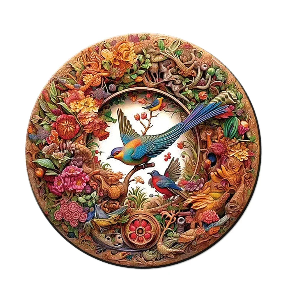 Schöner Vogel Holzpuzzle