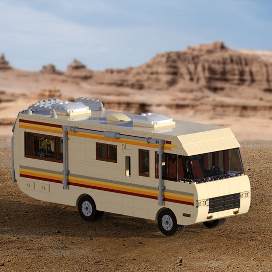 Altmodisches Wohnmobil Bausteinset