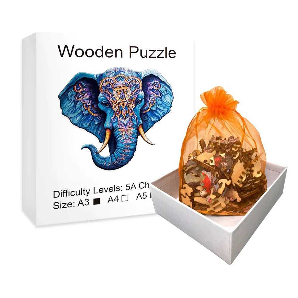 Elefant Holzpuzzle