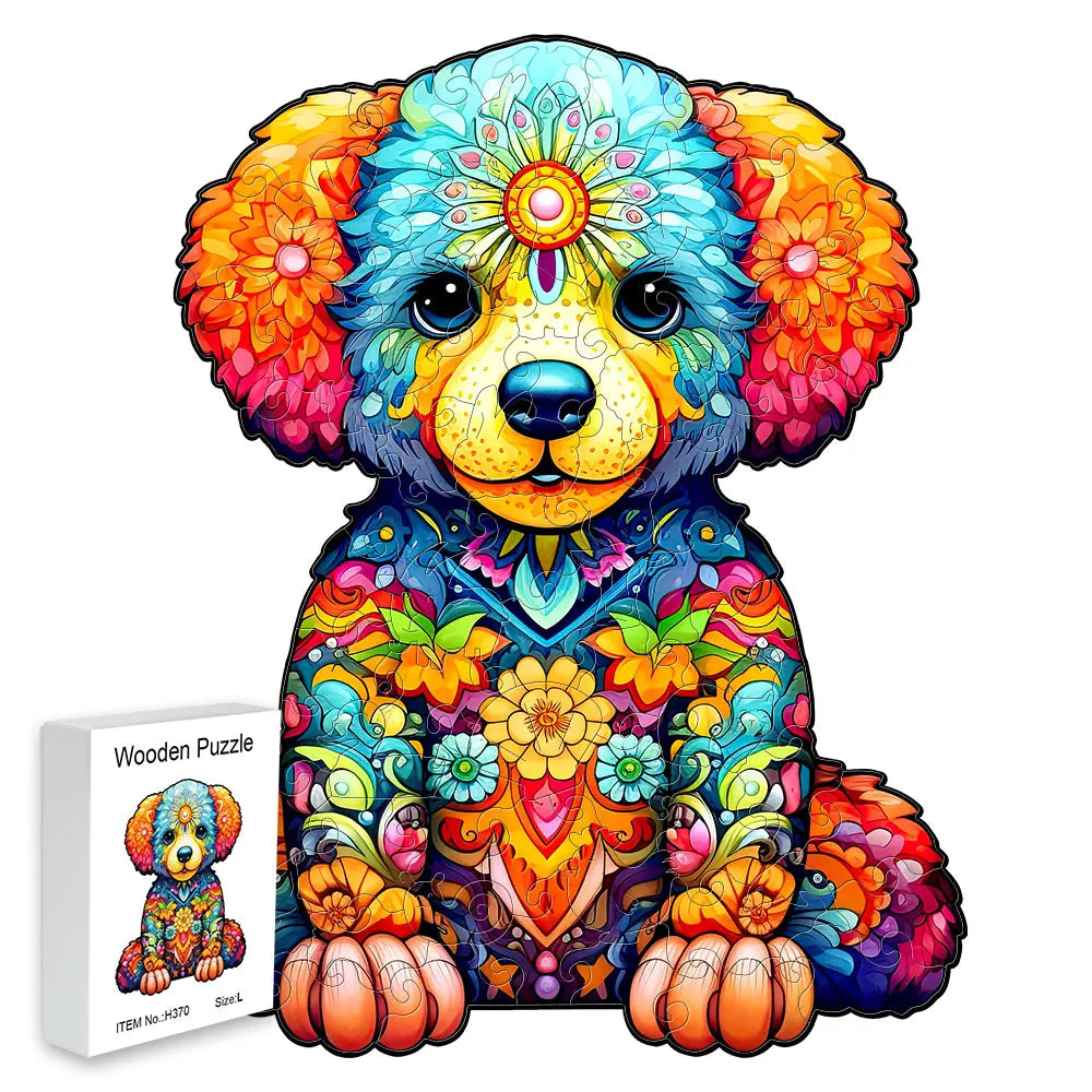 Welpe Holzpuzzle