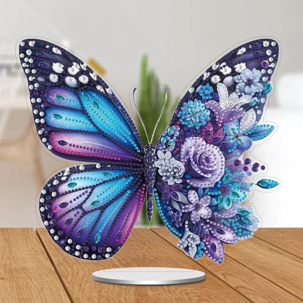 Diamond Painting 5D Lila Schmetterling