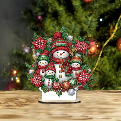 Diamond Painting 5D Schneemann-Familie