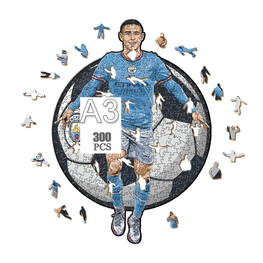 Phil Foden Holzpuzzle