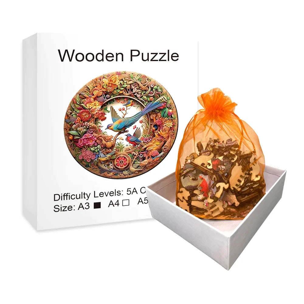 Schöner Vogel Holzpuzzle