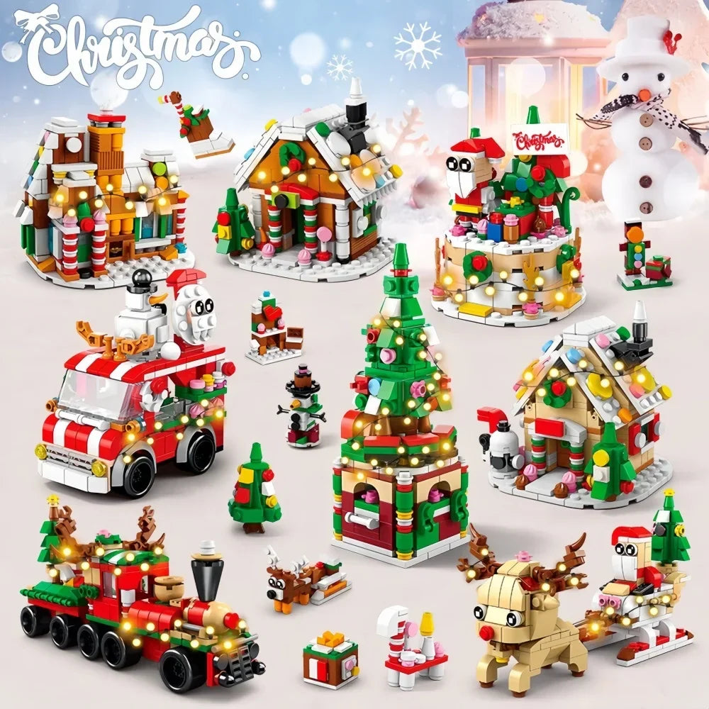 1+6 Weihnachtsgeschenkset Bausteinset