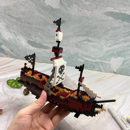 Mini-Piratenschiff Bausteinset