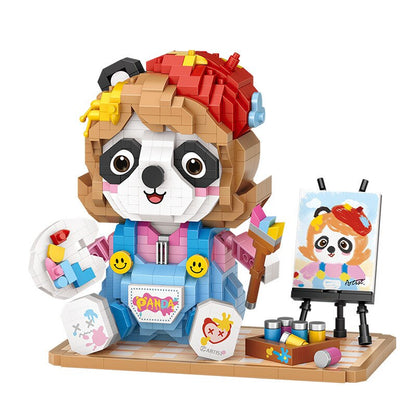 Maler Panda Bausteinset