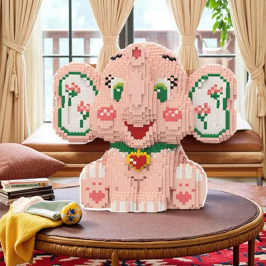 Rosa Elefant Bausteinset