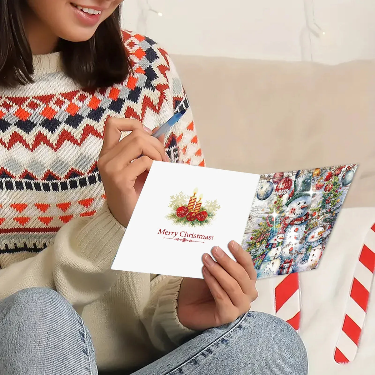 Diamond Painting Verschiedene Weihnachtskarten