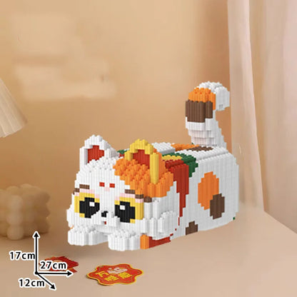 liegende Katze Bausteinset