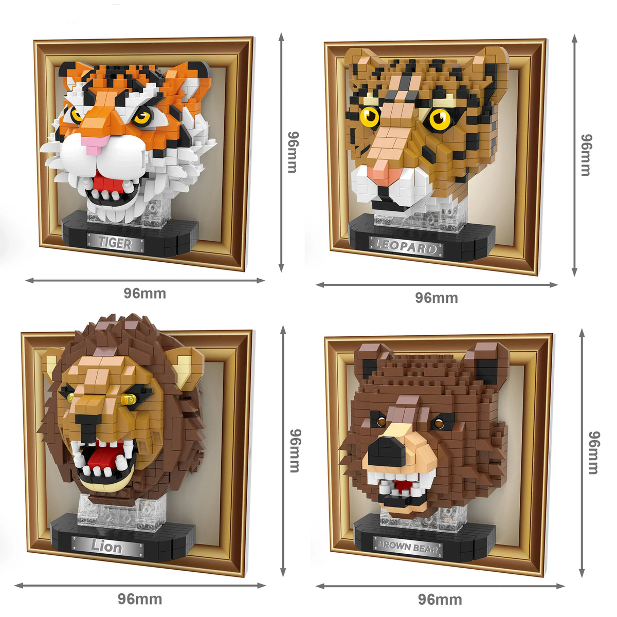 Mini 3D Bild Löwe Bausteinset