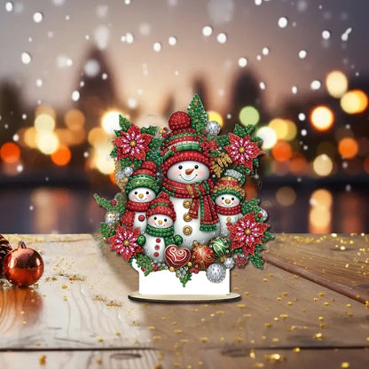 Diamond Painting 5D Schneemann-Familie