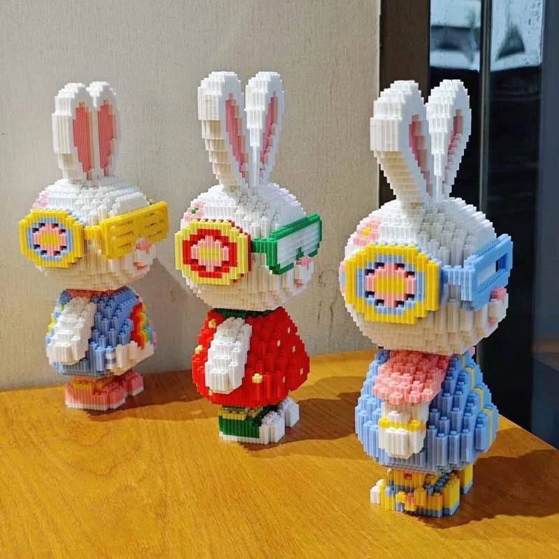 Lustige Kaninchen Bausteinset