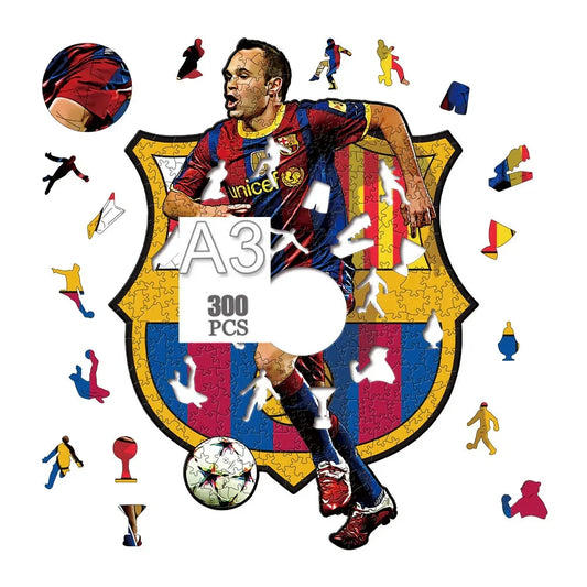 Andrés Iniesta Holzpuzzle