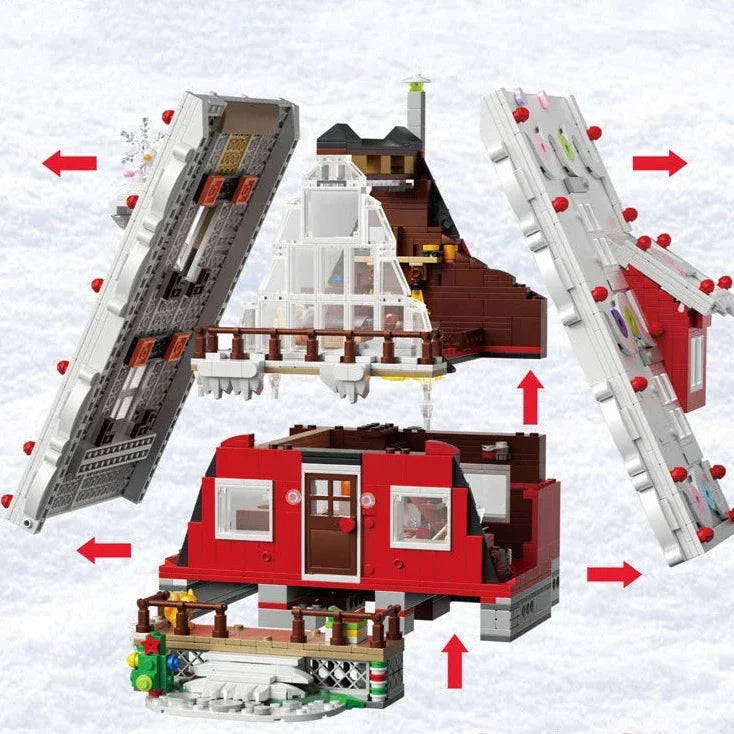 Weihnachtschalet Bausteinset