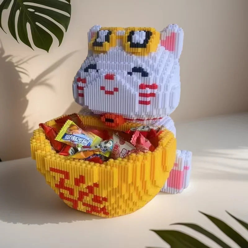 Kätzchen Bonbon-Topf Bausteinset