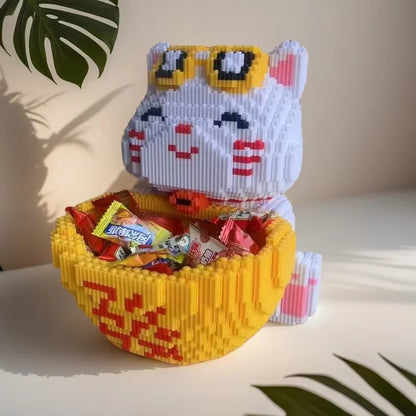 Kätzchen Bonbon-Topf Bausteinset